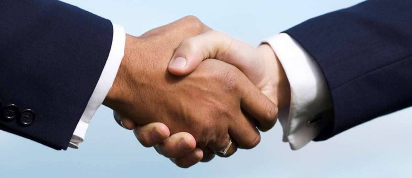 My Personal Injury Lawyer Recommended that Two people shaking hands