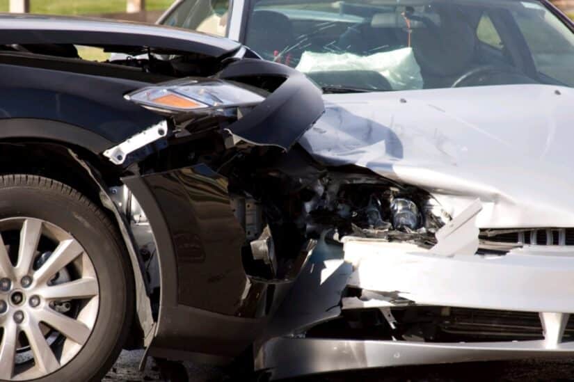 Photo of a T-bone Car Crash