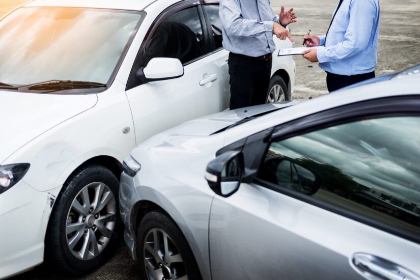 Car Accident Photo of People Arguing over an Accident