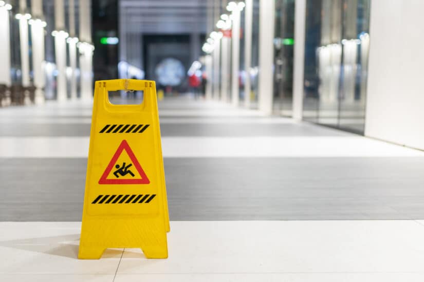 Image Of An Wet Floor Sign