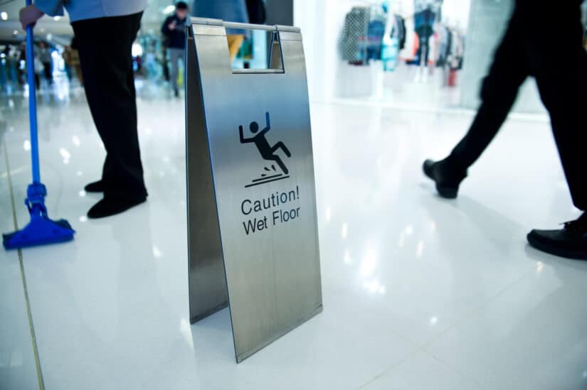 Slip And Fall Image Of A Slip And Fall Sign